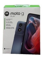 Cricket Motorola G Play 64 Gig Blue 50 Megapixel Android Smart Phone New Sealed
