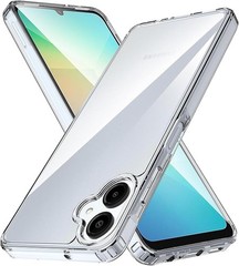 Samsung Galaxy A06 Case, Scratch-Resistant Back, Crystal Clear, Shockproof Slim