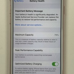 Unlocked Apple iPhone 7 128GB Pink MNAM2LL/A IOS 13.3.1 79% Battery Health