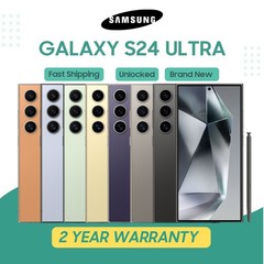 New Sealed Box Samsung Galaxy S24 Ultra 5G 256GB/512 Factory Unlocked Smartphone
