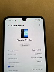 Samsung Galaxy A17 5G 128GB SM-S176V (Unknown) Black PARTS ONLY (HPB029333)