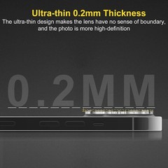 3 Pack Camera Lens Protector for iPhone 14 Pro 6.1&Prime; & Pro Max 6.7&Prime;