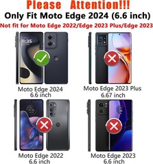 For Motorola Moto Edge 2024 Case With Heavy Duty Shockproof Cover & Kickstand