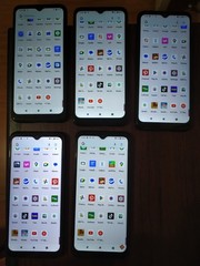 Lot of 5 Cloud Mobile Stratus C8 32GB Smartphone Black