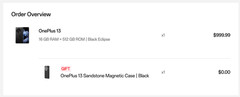 OnePlus 13 512 GB + 16 GB RAM Black Eclipse US Unlocked w/ 98% Battery Health