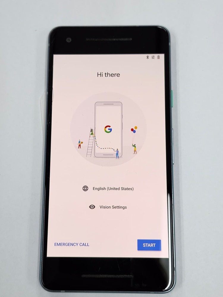 DEFECTIVE – Google Pixel 2 – 64 GB – Blue – Unlocked – G011C – 12812