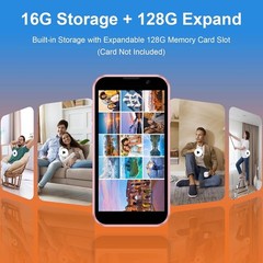 Mini Phone Unlocked 3.0&Prime; HD Touch Screen Android Kids Dual SIM Face lD 2GB+16GB