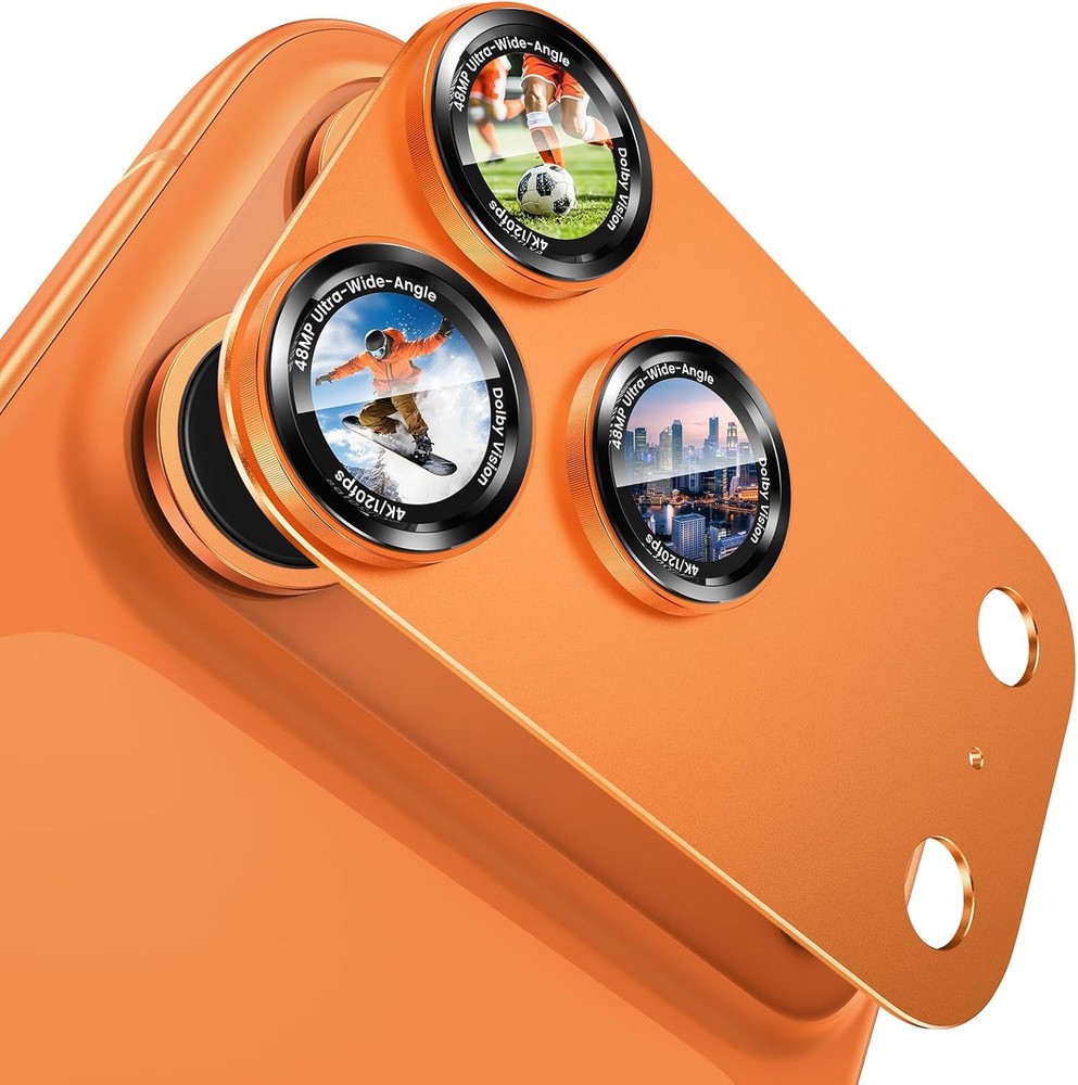 1-Pack Aluminum Alloy Metal Camera Lens Protector for iPhone 17 Pro
