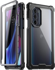 1. For Motorola Edge Plus 5G 6.7&Prime; 2022 Case Hybrid Shockproof Bumper Cover Black