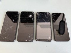 Lot of 4 Android Smartphones Parts Only Wiko Maxwest Vortex BLU