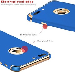 Ultra Slim Flexible Elegant Matte Cover Case for iPhone 7 Plus, Royal Blue