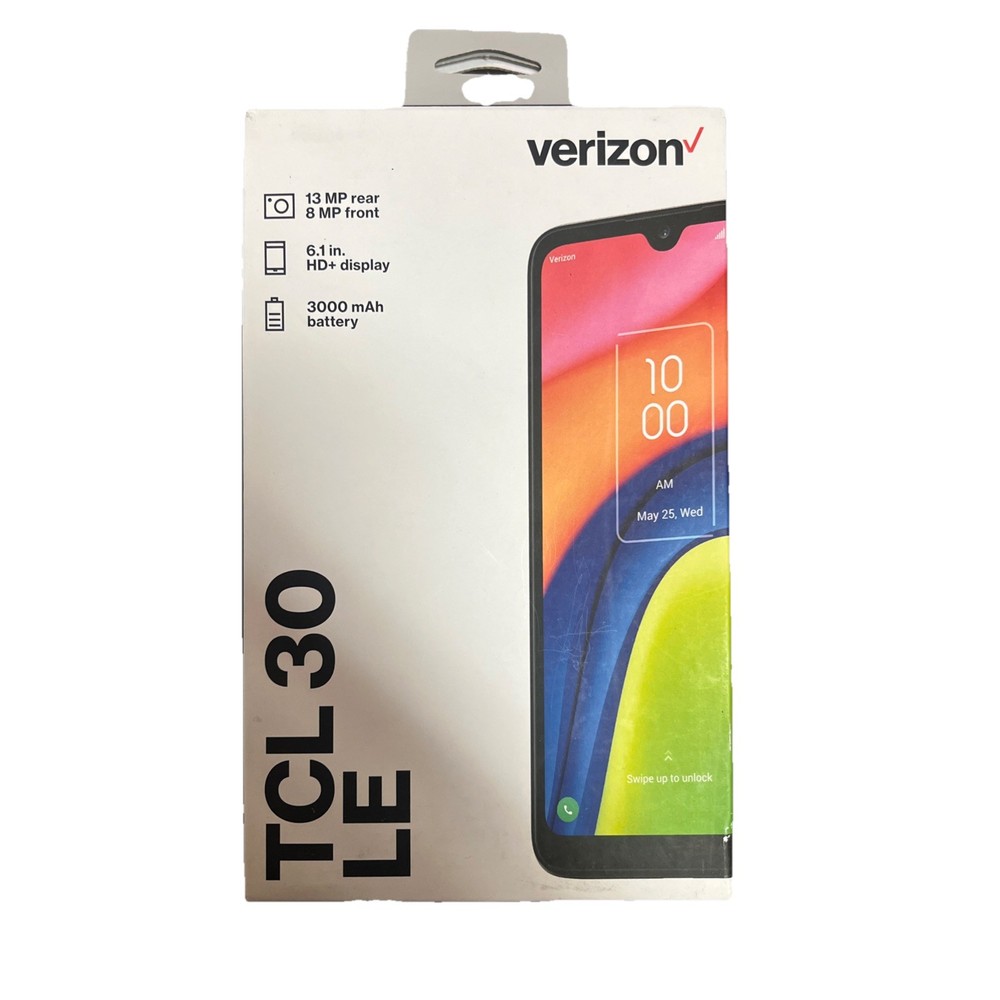 New TCL 30 LE 32GB 4G 6.1&Prime; Android HD Smartphone 13MP (Verizon Wireless)