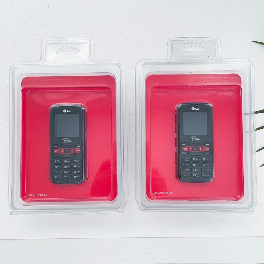 Virgin Mobile LG 101 Cell Phone NEW and SEALED – Lot of 2