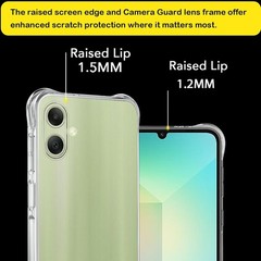 Case for Samsung Galaxy A06 Clear TPU Transparent Soft Cover Military-Grade Prot