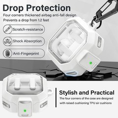 Shock-Proof TPU Protective Case for Galaxy Buds 4 & 4 Pro (2026) with Keychain