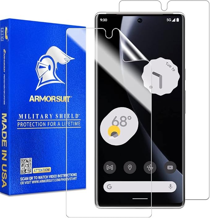 2+2 Pack Screen Protector & Camera Lens Protector for Google Pixel 7 Pro, HD Cle