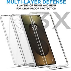 Samsung Galaxy S25 Ultra Clear Case, Heavy Duty Drop Protection Full Body Rugged