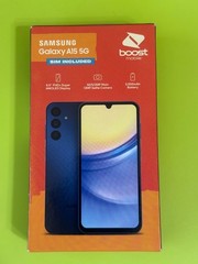 Boost Mobile Samsung A15 5G Pre-paid smartphone – 6.5&Prime; 128GB, New Sealed