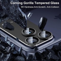 iPhone 17 Pro Max Camera Lens Protector, Aluminum Alloy Metal Case, Tempered Gla