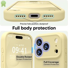 Designed for iPhone 17 Pro Case, Premium Silicone Shockproof Protective Phone Ca