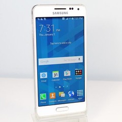 Samsung Galaxy Alpha SM-G850 Unlocked 4G LTE Smartphone White 32GB excellent A+