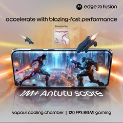 MOTOROLA Edge 70 Fusion (BLUE SURF, 12+256GB) Snapdragon® 7s Gen 4 SmartPhone.