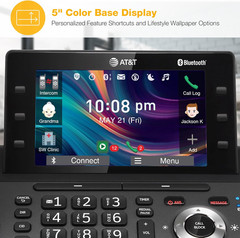 3-Handset DECT 6.0 Cordless Home and Business Phone with Answering Machine, 5&Prime; C