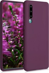 Soft Slim Protective TPU Silicone Cover Case for Huawei P30 – Bordeaux Violet