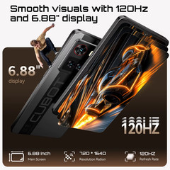 Smartphone 5G Cubot X100, Android 15, Dimensity 7025, 6nm, 2.5GHz,6.88-inch