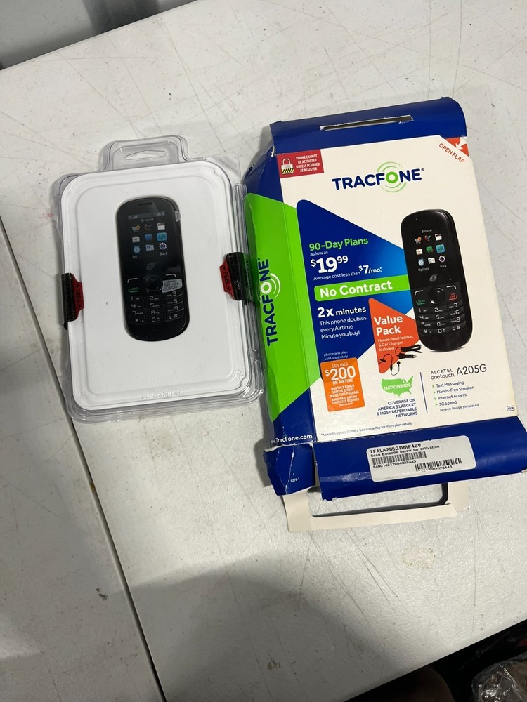 TracFone Alcatel OneTouch A205G Prepaid Flip Phone New