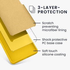 Google Pixel 10a Case – TPU Silicone Phone Cover with Soft Finish – Radiant Yell