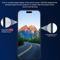 For iPhone 15 Pro Max, 3 Pack Privacy Screen Protector & Camera Lens Protector,
