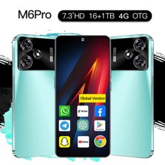NEW M6 Pro Smartphone 16+1TB 7.3 » Android 13 Unlocked 50+108MP 8000mAh Dual SIM
