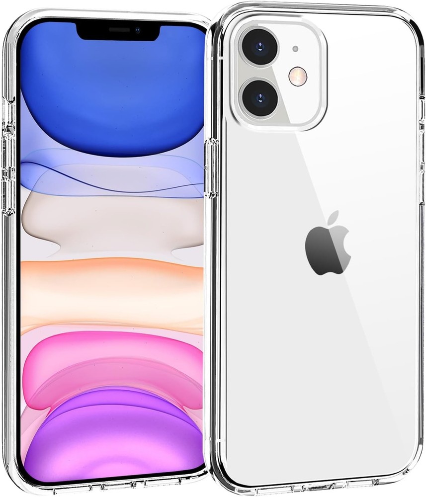 Clear Shockproof Protective Bumper Case for iPhone 11, Slim 6.1 Inch Cover