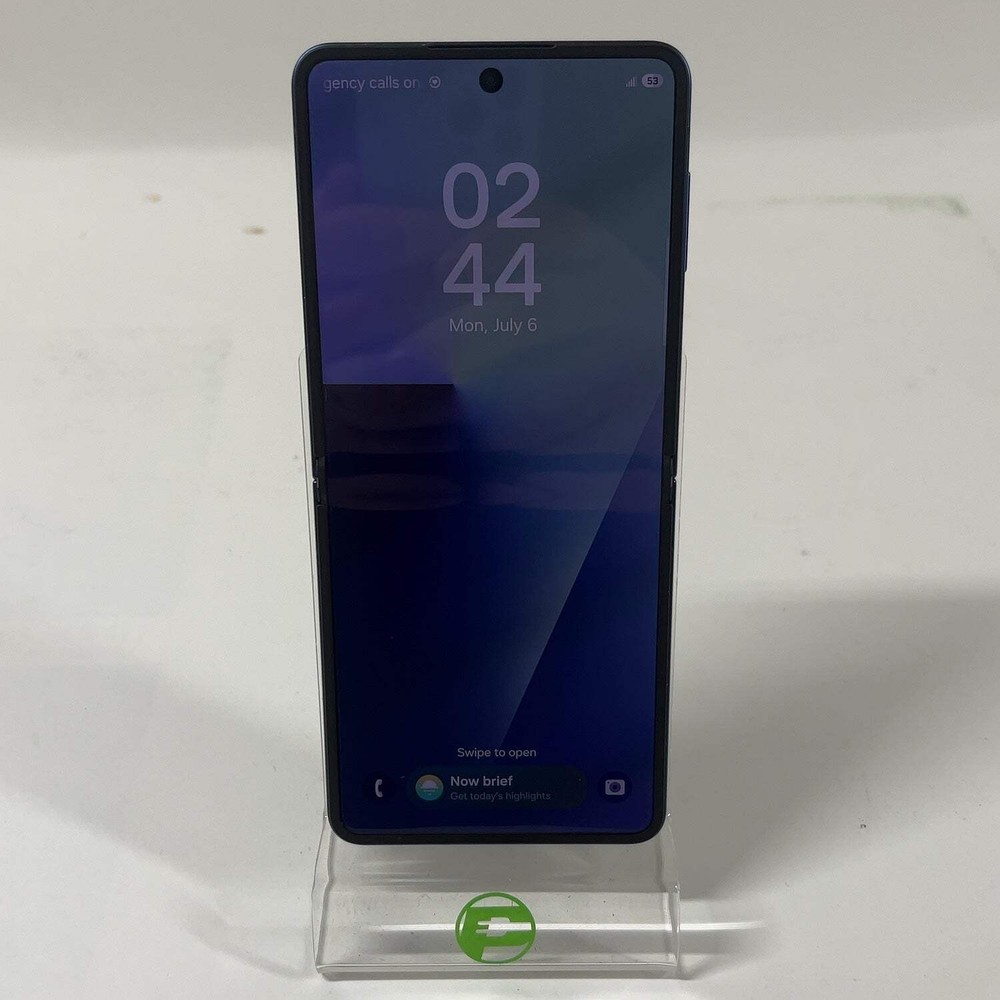 Unlocked Samsung Galaxy Z Flip7 12GB RAM 256GB SM-F766U1 Blue Shadow