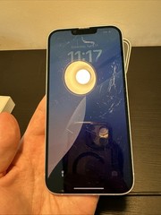 UNLOCKED Apple iPhone 14 Plus A2632 128GB Scratched screen Fair | Purple