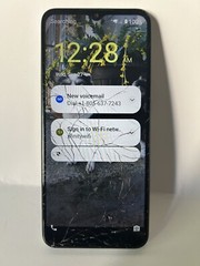 Wiko Ride 3 BLACK 32 GB METRO CRACKED SCREEN .For Parts Or Repair