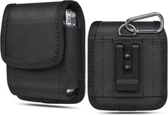 Holster Compatible with Samsung Galaxy Z Flip 6 5 4 3, Durable Nylon, Black