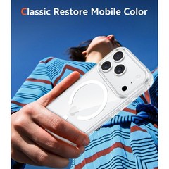 iPhone 17 Pro-Max Case: Slim Magnetic Transparent Cover with Screen Protector