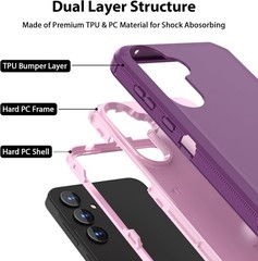Samsung Galaxy A55 Case Rugged Port Cover Shockproof Heavy Duty Dual Layer Prote