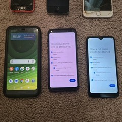 Lot Of 8 iphone And Samsung Used For Parts Or Repair