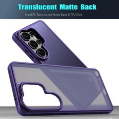Samsung Galaxy S26 Ultra Case, Thin Anti-Scratch PC Matte Translucent Back & TPU