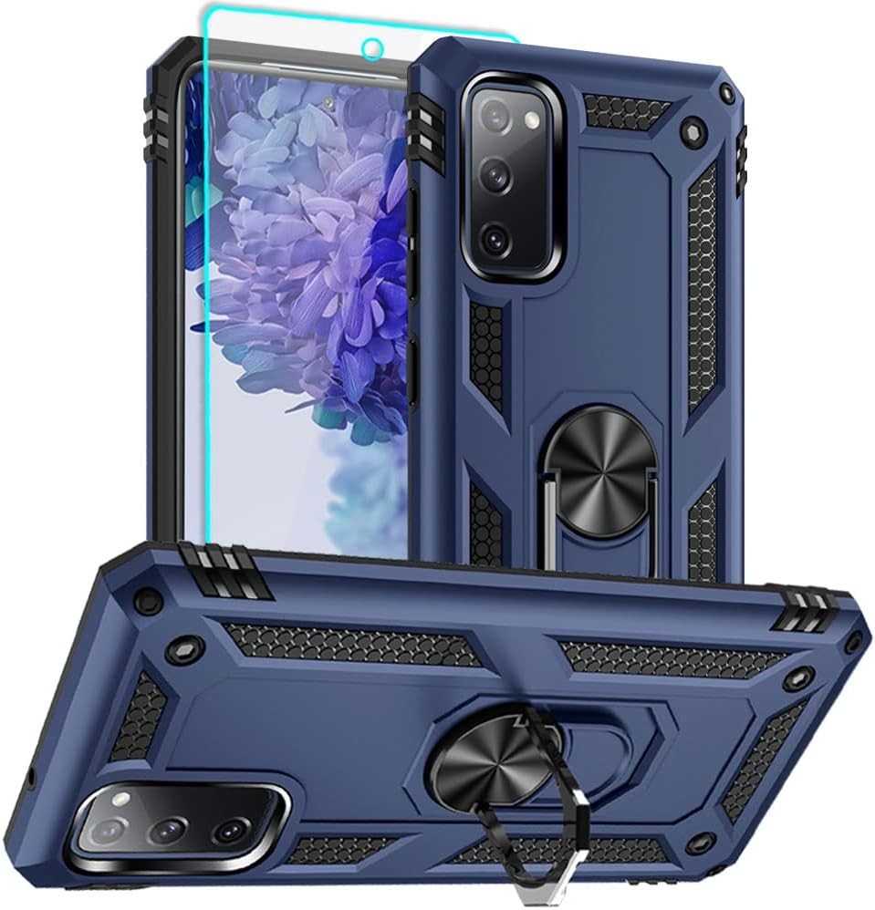 Shockproof Protective Phone Case for Samsung Galaxy S20 FE, Blue, HD Screen Prot