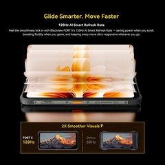 Blackview FORT 5 4G LTE Slim Rugged Cell Phone Android 16 Waterproof Octa Core
