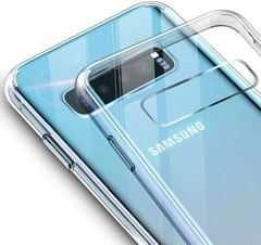 For Samsung Galaxy S10+ Plus Case Clear 9H Tempered Glass Back Shockproof Cover