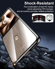 Case for Motorola Razr Ultra 2025/2026 – Crystal Clear Hard Back + Soft TPU Bump