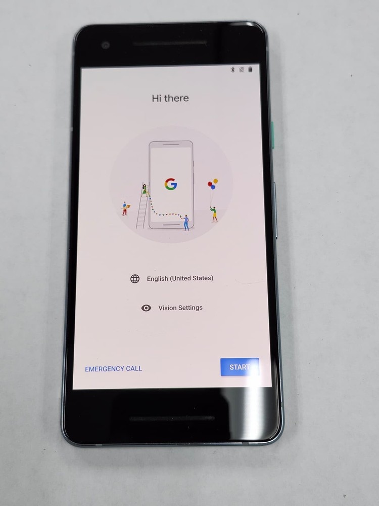 DEFECTIVE – Google Pixel 2 – 64 GB – Blue – Unlocked – G011C – 12369