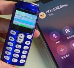 M6 Mini Bar Cell Phone Blue Dual SIM GSM 2G microSD Call Recording