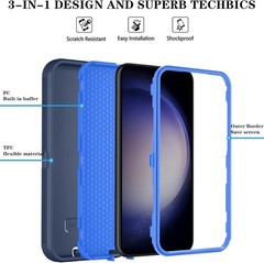 Heavy Duty Shockproof Phone Case for Samsung Galaxy S23 FE with HD Screen Protec