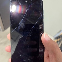 Cracked Glass Motorola Moto G Play Smartphone Blue For Parts Not Working